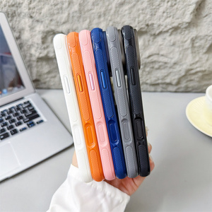 Original Linen Textured Magnetic Phone case for iPhone 17 16 15 14 Pro Max Transparent Converted colorful <b>PC</b> hard Back Cover - Product Image 6