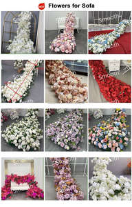 Nuevo Diseño Elegante de Camino de Mesa Floral para Decoración de Bodas, Fiestas y Eventos, Arreglo Floral de Rosas - Product Image 6