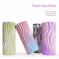 Rouleau de Massage EVA avec Logo Personnalisé 33x15cm Roller Creux pour Yoga Fitness Gym et Voyage