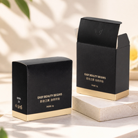 Boîte en carton écologique personnalisée avec logo imprimé texturé pour emballage de maquillage et cosmétiques (fard à paupières, blush, rouge à lèvres)