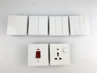 Prise d'interrupteur de lumière UK/EU/US personnalisée en gros pour la maison Prises d'interrupteurs muraux durables à usage résidentiel