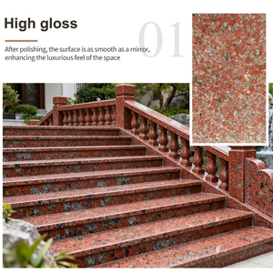 Granito <span class=keywords><strong>rosso</strong></span> di alta qualità palizzata alta resistenza all'usura acero granito <span class=keywords><strong>rosso</strong></span> pavimento di <span class=keywords><strong>pietra</strong></span> di granito <span class=keywords><strong>rosso</strong></span> - Product Image 4