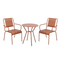 Ensemble table et chaises de balcon Mobilier de patio moderne d'extérieur Balcon Café en plein air Table à thé Ensemble de tables de bistro