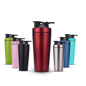 Botella mezcladora de acero inoxidable XK-099 de 500ml/750ml, aislada, reutilizable, deportiva, para mezclar proteínas y bebidas fitness. - Product Image 2