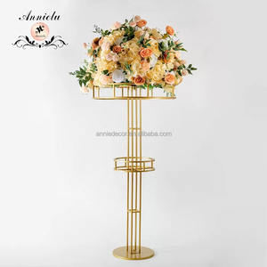 Vases à fleurs <span class=keywords><strong>en</strong></span> métal doré de grande <span class=keywords><strong>taille</strong></span> pour la décoration de table de mariage et les centres de table de fête - Vente <span class=keywords><strong>en</strong></span> gros - Product Image 5