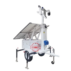 Rimorchio di sorveglianza Mobile CCTV con connettività 4G dei <span class=keywords><strong>pannelli</strong></span> <span class=keywords><strong>solari</strong></span> - Product Image 2