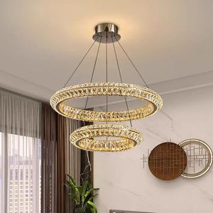 Lámpara Colgante LED de Lujo, Diseño Nórdico Moderno, Anillo Redondo, para Sala de Estar o Villa - Product Image 2