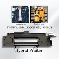 Machines d'impression numérique hybrides industrielles à rouleaux de 1800 mm haute puissance KONICA 1024i RICOH G6 UV pour bannières déroulables