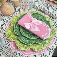 Napperons de table décoratifs en lin pour les fêtes de Noël, écologiques, lavables, réutilisables, bordure blanche, taille personnalisée, plusieurs couleurs, pour les fêtes