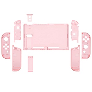 เคสใสสีชมพูเชอร์รี่สำหรับ Nintendo Switch แบบเต็มตัว  พร้อมฝาครอบป้องกันแบบโปร่งใส - Product Image 1