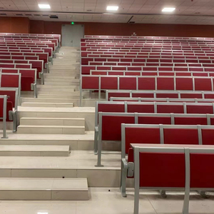 เก้าอี้หอประชุมพับได้มีหลายสีเฟอร์นิเจอร์สำหรับมหาวิทยาลัยโรงเรียนเก้าอี้สำหรับห้องบรรยาย - Product Image 5