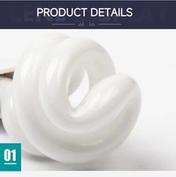 Ampoule LED spirale en aluminium personnalisée, culot E27/E14, pour usage bureautique, 9W-23W, demi-spirale, lampe à économie d'énergie, certifiée CCC, 3500K, lumière chaude