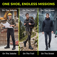 Chaussures de sécurité et d'entraînement basses pour hommes, personnalisées, légères, avec tige en KPU, boucle automatique et respirantes, vente en gros