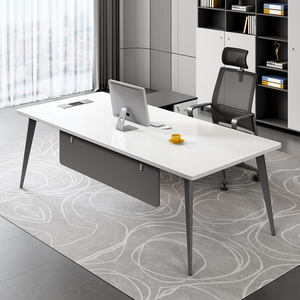 Mesa de Recepción de Oficina Modular en Forma de L de Madera Moderna y Lujosa de Primera Calidad para Uso Comercial - Product Image 2