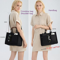 Sac fourre-tout pour femmes avec compartiments, grand fourre-tout en toile sac à main pour femmes sacs à bandoulière travail ordinateur portable livre sac cartables sacs à main