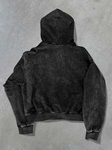 Sudadera con Capucha Extra Grande de Invierno de <span class=keywords><strong>500</strong></span> GSM con Diseño en Relieve 3D, Acabado Lavado al Ácido, Impresión Digital Personalizable - Product Image 2