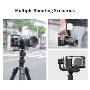 KingMa — Cage de caméra DSLR avec plusieurs trous, en alliage d'aluminium, accessoires pour caméra vidéo Vlog pour <span class=keywords><strong>Sony</strong></span> <span class=keywords><strong>A6100</strong></span>, A6300, A6400 et A6500 - Product Image 6