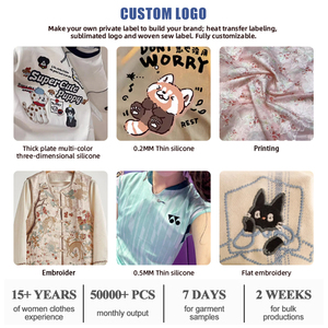 Abito Estivo Casual da <span class=keywords><strong>Donna</strong></span> <span class=keywords><strong>in</strong></span> Denim con Orlo Arricciato e Bottoni, Collo Tondo, Lunghezza Midi, Stile <span class=keywords><strong>Jeans</strong></span> Semplice e alla Moda - Product Image 6