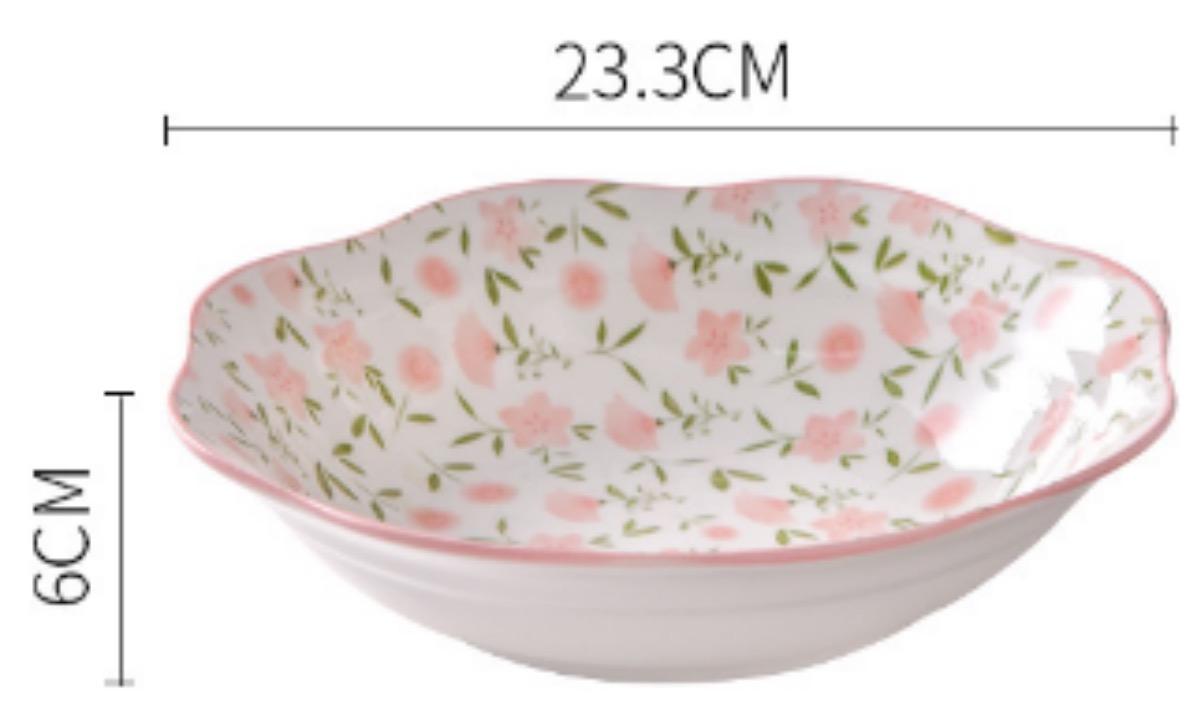 9 inch Plate flower edge