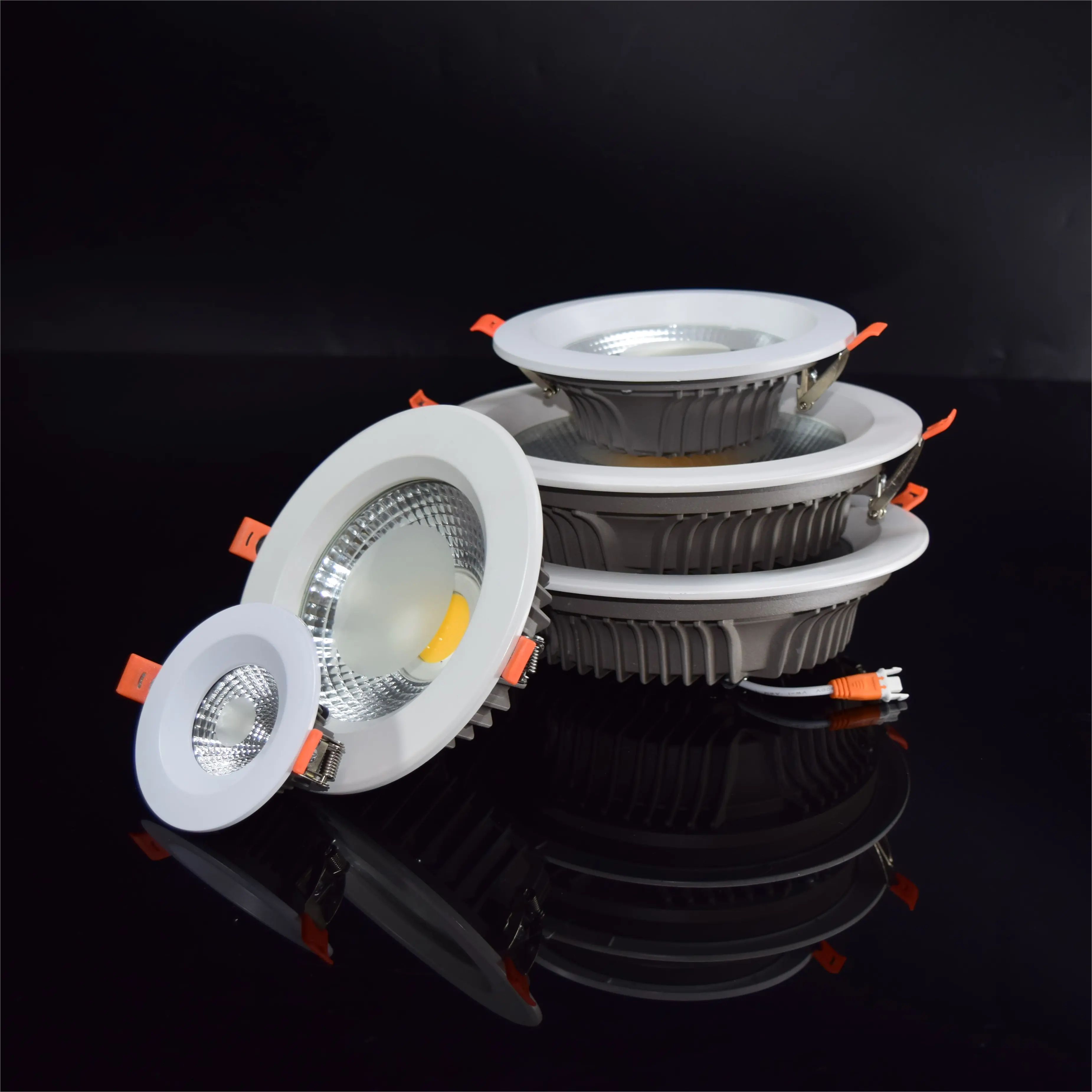 Venta directa de fábrica, luces empotradas led, luces empotradas, luz led de cuerpo blanco difuso afilado COB