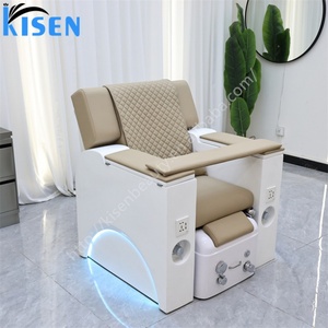 Kisen - Chaise de pédicure électrique inclinable sans tuyauterie avec bain-marie intégré, rose, beige, noir, blanc - Offre spéciale pour salons de beauté et de manucure - Product Image 4