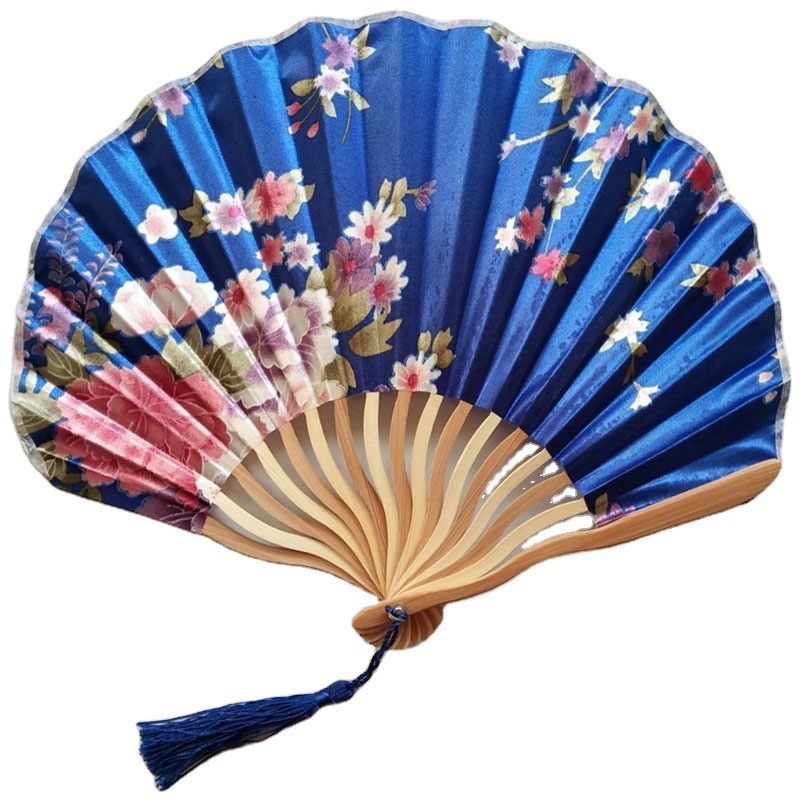 20 Styles Folding Hand Held Fan Fabric Floral Pocket Fan Wedding Dance Favor Wedding Accessories Decoration Gift Event Supplies