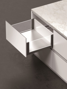 スリムソフトクロージングキッチンメタルダブルウォールドロワースライドギャラリー付き - Product Image 4