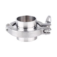 Ensemble de colliers de serrage sanitaires en acier inoxydable SS 304 316 à connexion rapide Tri-Clamp