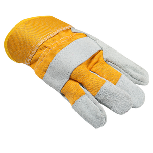 CE EN388 Aprobado Guantes de trabajo de cuero, Protección laboral Guantes de seguridad para las manos para trabajos industriales, jardín, construcción, mecánica - Product Image 5