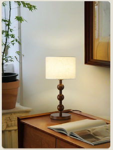 Nordic retro <b>desk</b> lamp French countryside princess fabric flower bud bedroom bedside decorative <b>desk</b> lamp - Product Image 2