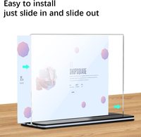 Support d'Affichage de Table et de Bureau en Plastique Acrylique Transparent pour Menu, Format A4/A5/A6, Vente en Gros