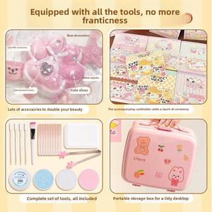 Silikon-DIY-Materialset für Unisex Handgemachte Katzenpfoten Langsam Rückfedernde Stressabbau-Küchen- und Lebensmittelspielzeuge mit Klebstoff-Gussformen - Product Image 4