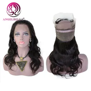 Wholesale Price Lace Frontal Brazilian Hair 360 Cheap Lace Frontal Body Wave Virgin Human Hair Swiss HD 360 Lace Frontal Closure