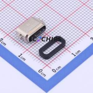 TYPE-C 16PFS 2JCB1.2-H6.5 IPX8 USB Connector SMD Connector Type-C USB 3.1 Female Sink Board - Product Image 1