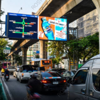 Layar Papan Iklan Digital Elektronik Luar Ruangan USA, Panel Billboard LED, Tampilan EMC Sign P2.5 P3 P4 P5 P6 P10