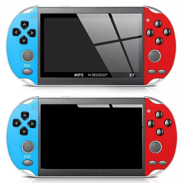 X7 4.3 Inch Built-in 12000+ Classic Portable Handheld Video Game Console HD Screen Game Player Games Gift for Kids Gift Idea