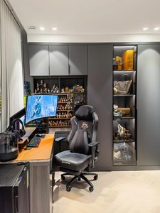 Bureau d'ordinateur moderne en forme de <span class=keywords><strong>L</strong></span> avec bibliothèque haute et tiroirs, grande station de travail pour bureau à domicile avec support pour unité centrale pour salle d'<span class=keywords><strong>étude</strong></span> - Product Image 2