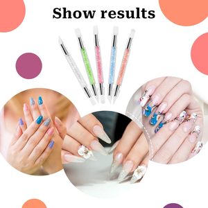 Juego de 5 Pinceles de Silicona de Doble Punta para Esculpir Uñas, Pincel Acrílico para Resina, Herramientas para Decoración de Uñas - Product Image 6