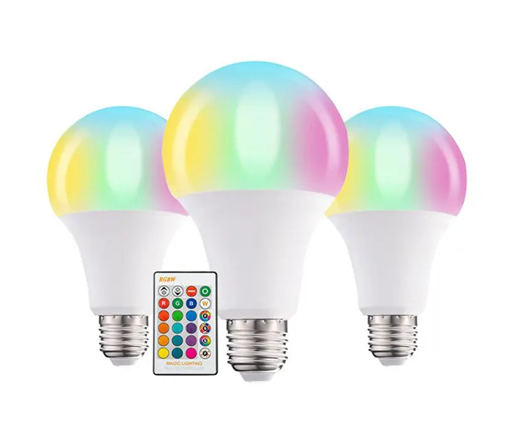 5w 7w 9w 10w 12w E27 Rgb 다채로운 전구 변경 음성 제어 따뜻한 조명 에너지 절약 Led 스마트 와이파이 조명 전구