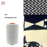 Vente directe d'usine en Chine, fil chenille fantaisie 12N de haute qualité, 100% polyester, uniformité forte, vente en gros