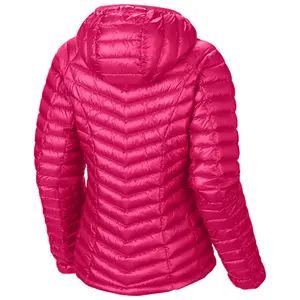 Invierno espesar abrigo de algodón acolchada con capucha desmontable de ganso chaqueta