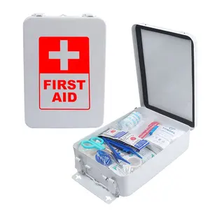 10 Persons Metal First Aid Kit Emergency Survival Rescue Box Professional Medical Kit