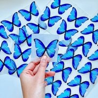 Autocollants papillons thermocollants, patchs animaux de dessin animé, transferts thermiques imprimables, étiquettes pour vêtements et chaussures de sport