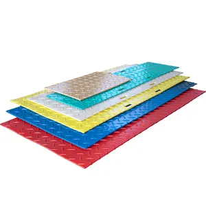 Tapete de plástico antiderrapante para acesso em HDDP tapetes portáteis de proteção do solo de 4x8 pés
