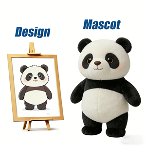 Nouvel ensemble de mascotte agneau blanc brodé à la main, en tissu doux, vente directe d'usine, costumes de poupée personnalisés sur mesure - Product Image 4