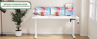 Mobilier commercial de bureau à domicile Bureau debout à moteur unique électrique réglable en hauteur