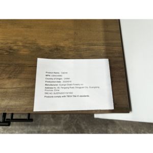 Armoire à vêtements solide en bois DB avec 6 tiroirs commode à cadre en acier robuste pour chambre à coucher organisateur de placard de rangement en bois - Product Image 4