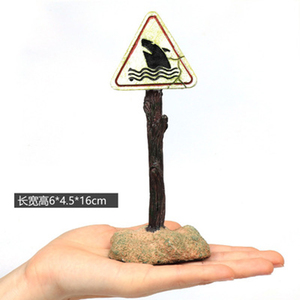 Kunstlicher Haiwarnschild Harz <span class=keywords><strong>Aquarium</strong></span> Dekoration Ornamente Landschaftsbauzubehör für Fisch Tank <span class=keywords><strong>Aquarium</strong></span> Hintergrund - Product Image 5
