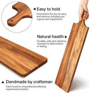 Hot bán và giá thấp Keo Gỗ charcuterie bảng phục vụ hội đồng quản trị với xử lý hình chữ nhật khay gỗ phục vụ Platter - Product Image 2