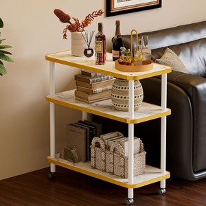 Sofá móvil de estilo nórdico con patrón de mármol de lujo, mesa auxiliar pequeña, mesa de centro pequeña, decoración para sala de estar - Product Image 2